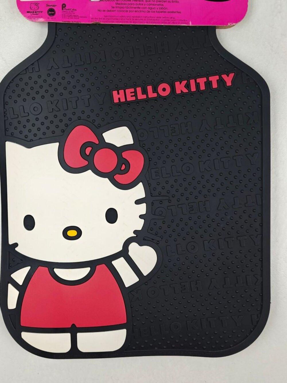 NEW Hello Kitty Rubber Auto Floor Mats Set 2 Front Sanrio 2011 All Weather - Picture 12 of 12